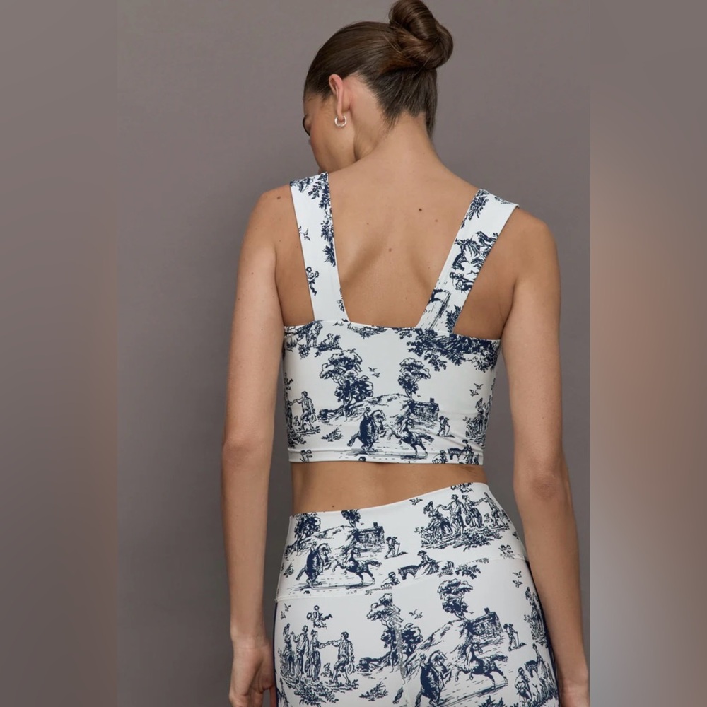 Carbon38 Toile Longline Sports Bra-Navy - Picture 4 of 9